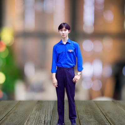 mặc áo sơ mi đoàn